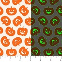 Sweet Treats Pumpkins Orange Glow in the Dark from Northcott
