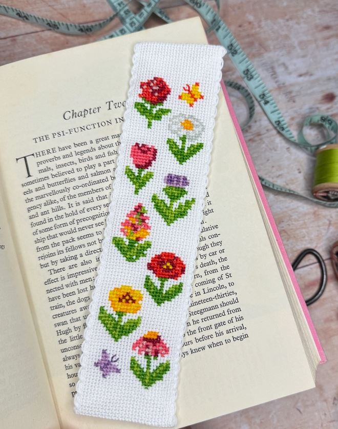 Cottage Garden Cross Stitch Bookmark Kit