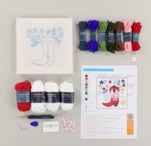 Americana Cowgirl Punch Needle Kit by Kimberbell