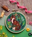 Folk FoxMini Embroidery Kit by Hawthorn Handmade