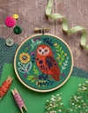 Folk Owl Mini Embroidery Kit by Hawthorn Handmade