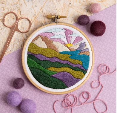 Highland Hike Mini Embroidery Kit by Hawthorn Handmade