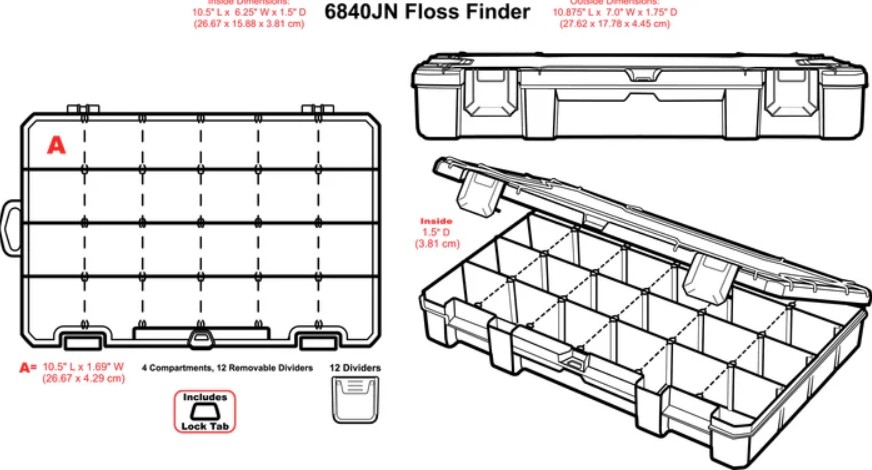 ArtBin Floss Finder Storage Box