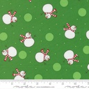 Snow Time Tossed Snowman Evergreen by Me and My Sister Designs from Moda Fabrics