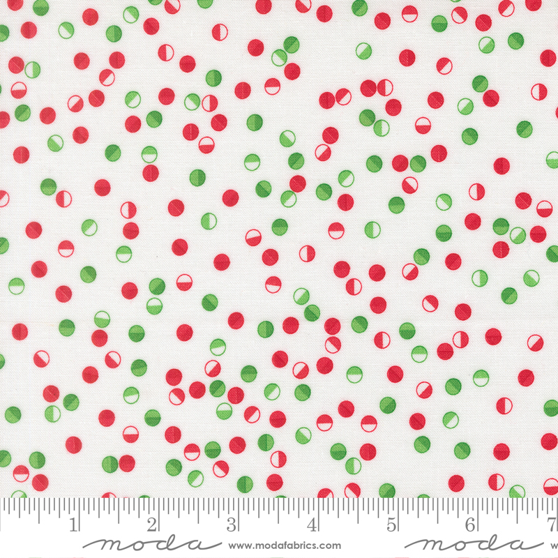 Snow Time Jolly Dot Winter White by Me and My Sister Designs from Moda Fabrics