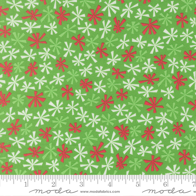 Snow Time Tinsel Hollyleaf by Me and My Sister Designs from Moda Fabrics