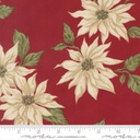 Candlelight Christmas Poinsettias on Crimson by 3 Sisters from Moda Fabrics