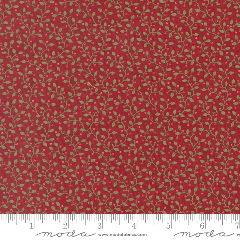 Candlelight Christmas Vine Berry Crimson by 3 Sisters from Moda Fabrics