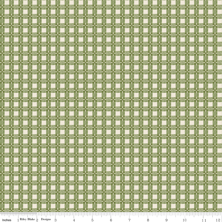Baked With Love Tablecloth Olive by Lori Holt from Riley Blake Designs