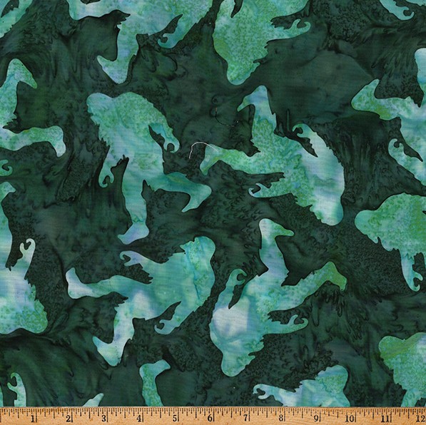 Big Foot Silhouette Hunter Batik from Hoffman Fabrics