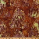 Big Foot Footprints on Pecan Bali Batik from Hoffman Fabrics