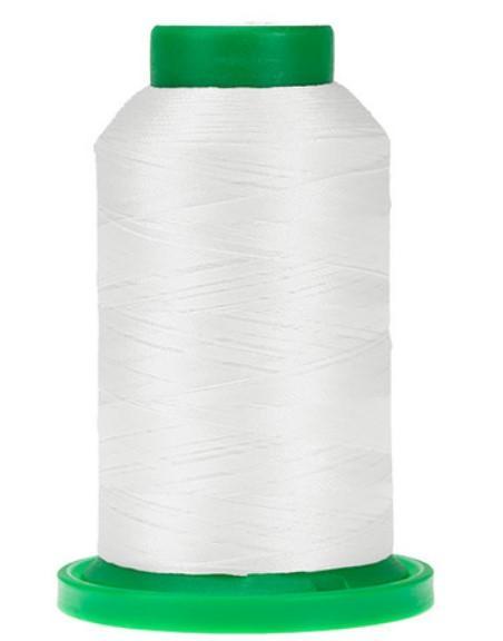 Isacord Silky White Polyester Embroidery Thread - 2922-0010