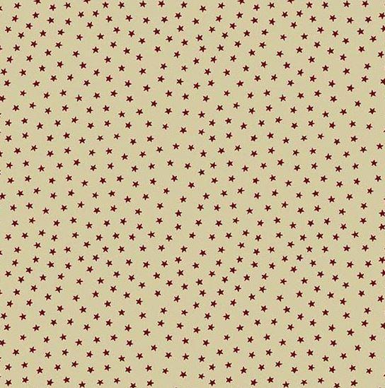 Stars Cherry Cream By Andover Fabrics 