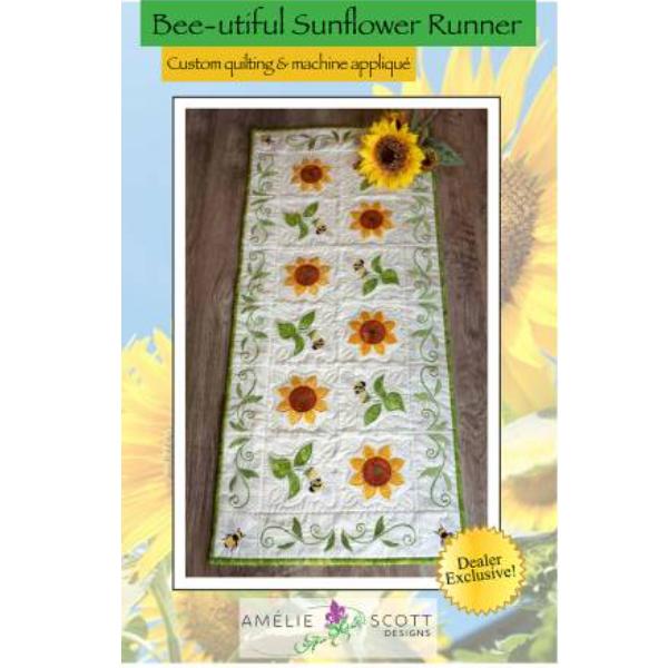 Bee-Utiful Sunflower Runner By Christine Conner For Amelie Scott Designs