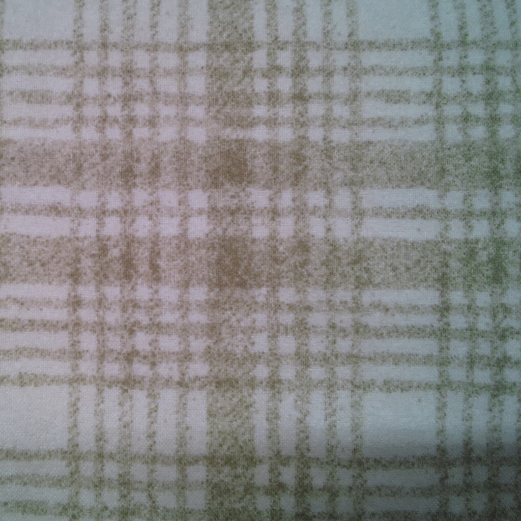 Ecru Plaid Flannel From Woolies Flannel