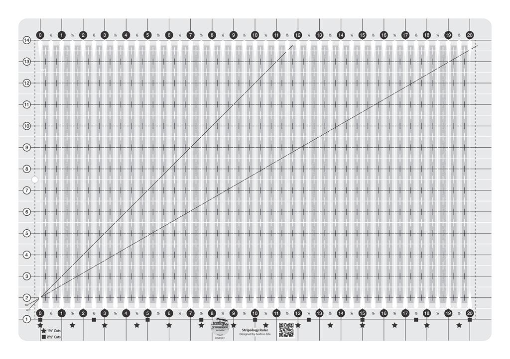 Creative Grids Stripology XL Quilt Ruler