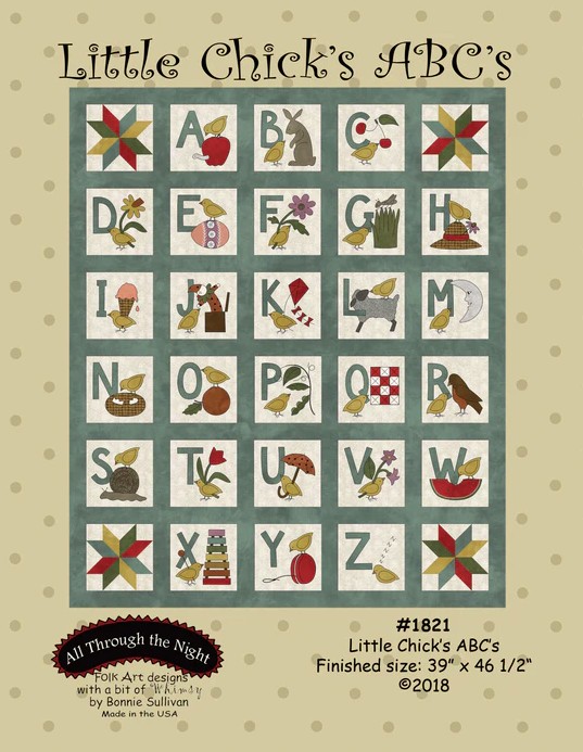 Little Chick's ABC's Quilt Pattern by Bonnie Sullivan
