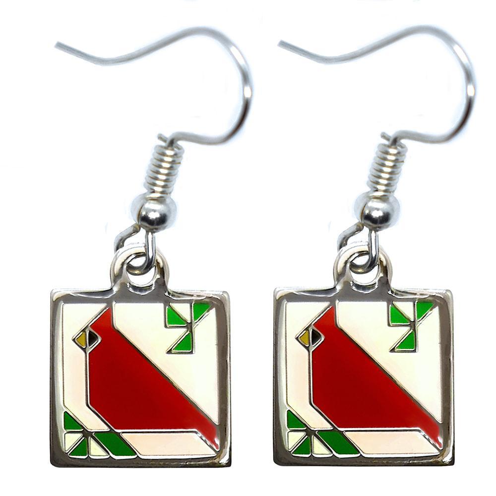 Cardinal Earrings