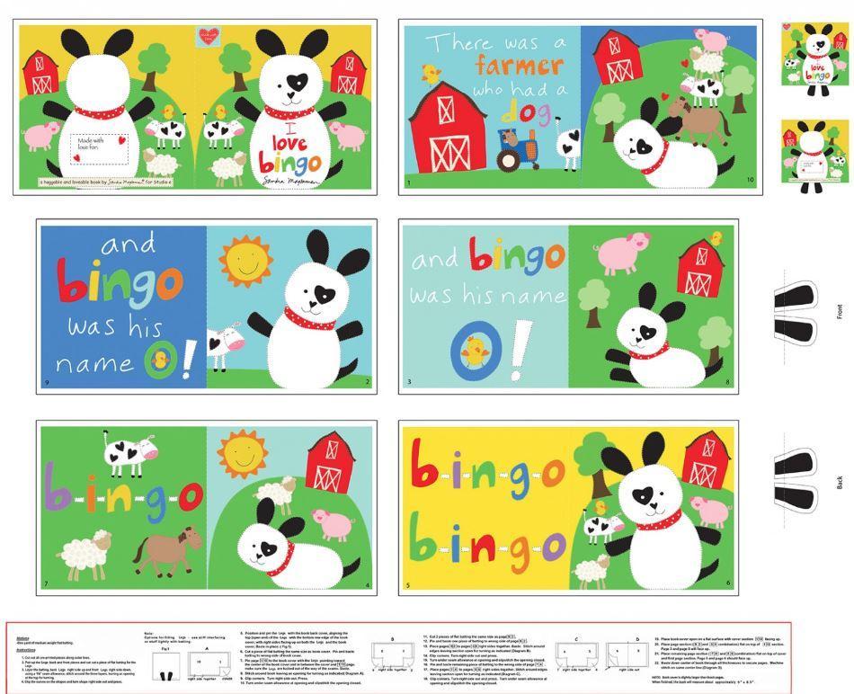Huggable & Loveable Bingo Soft Book Panel from Studio E
