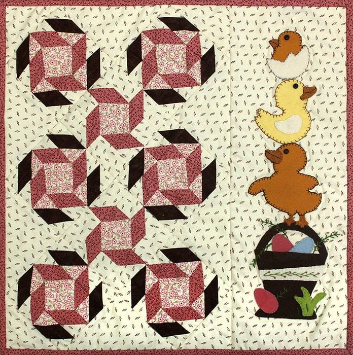 Through The Year April Chicks And Basket Quilt Kit