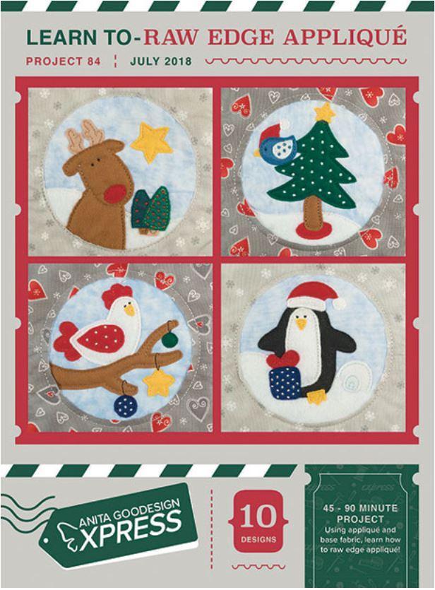 Anita's Express Learn To Raw Edge Applique Embroidery Pattern