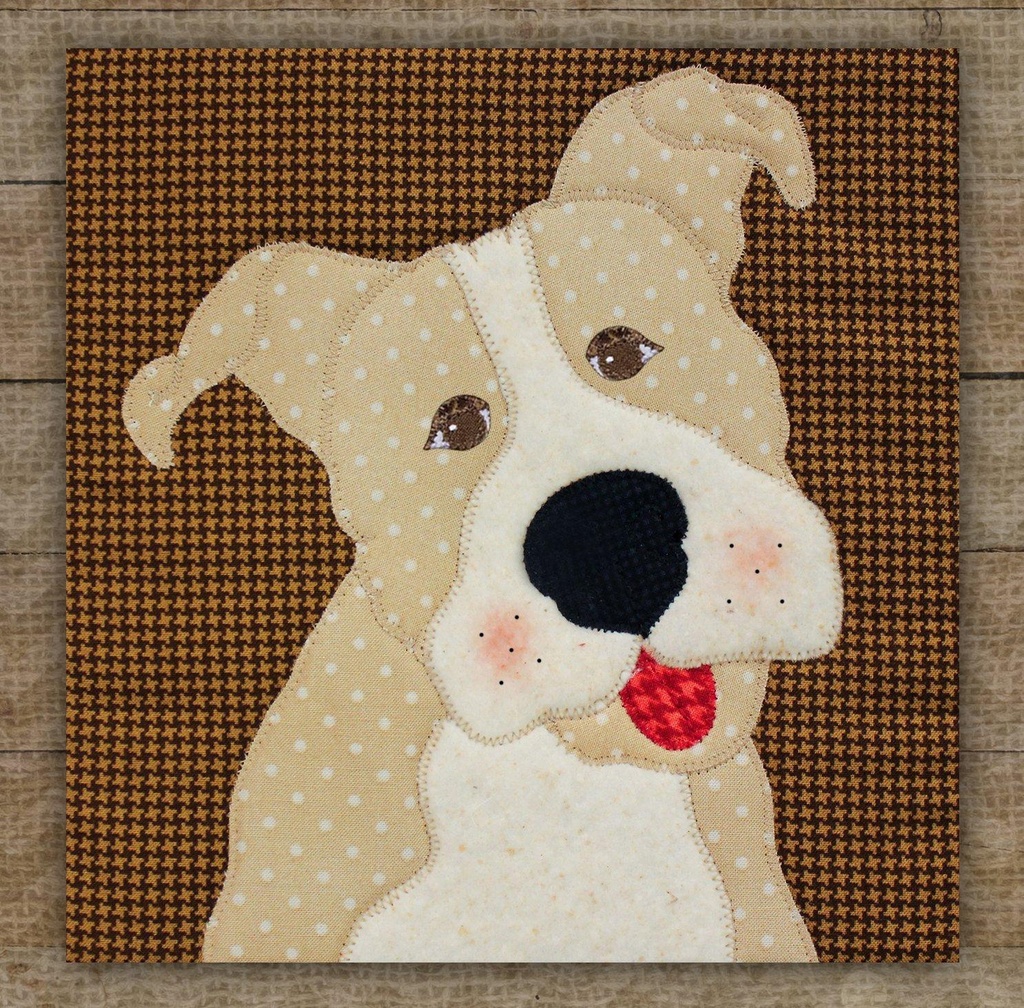 Pit Bull Precut Prefused Applique Kit By Leanne Anderson For The Whole Country Caboodle