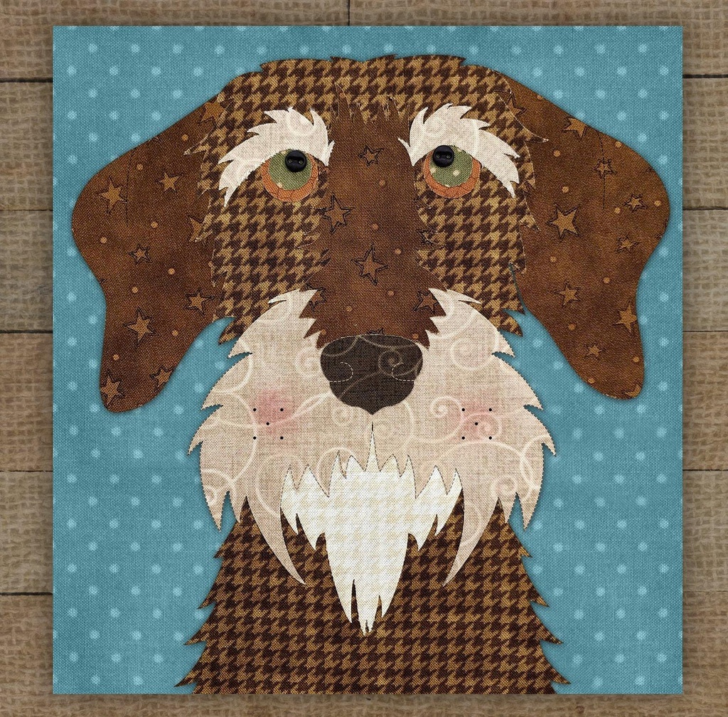 Wire Haired Dachshund Brown Precut Prefused Applique Kit By Leanne Anderson For The Whole Country Ca