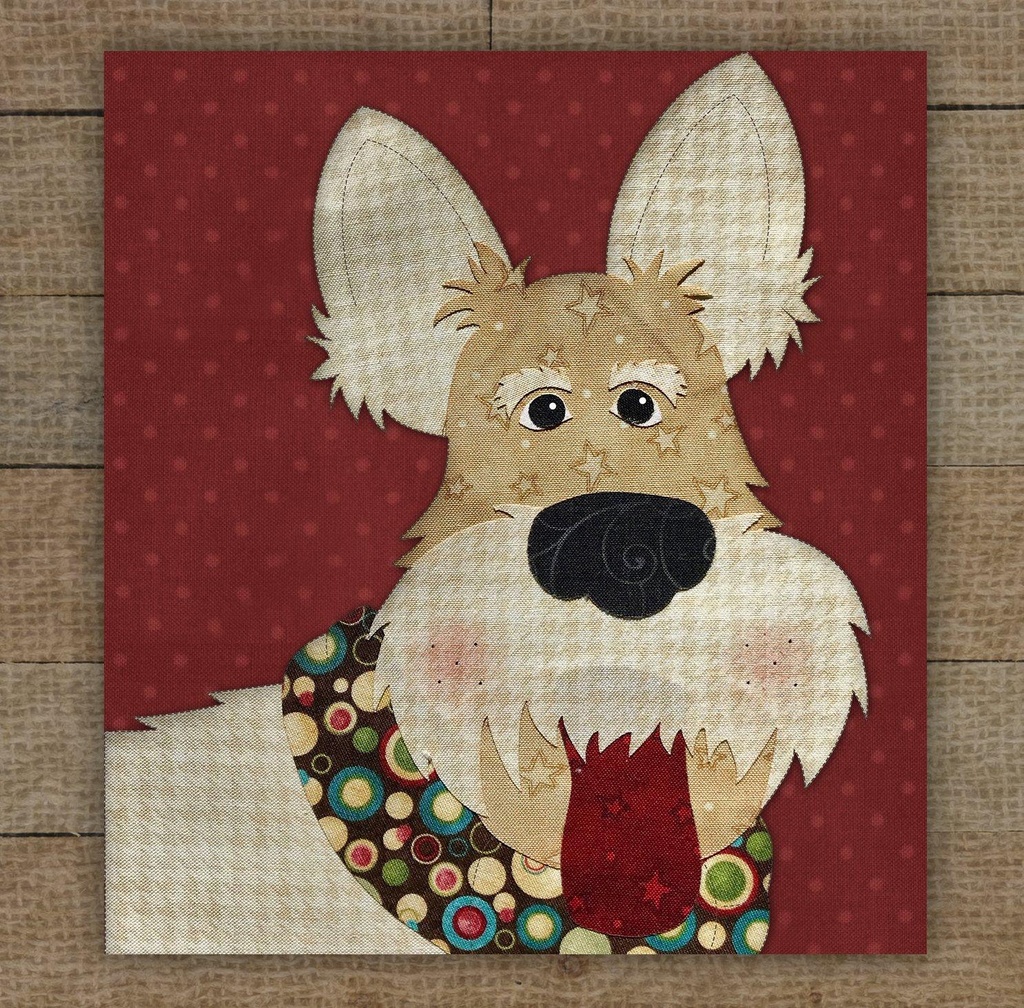 Wheaton Scottish Terrier Precut Prefused Applique Kit From The Whole Country Caboodle