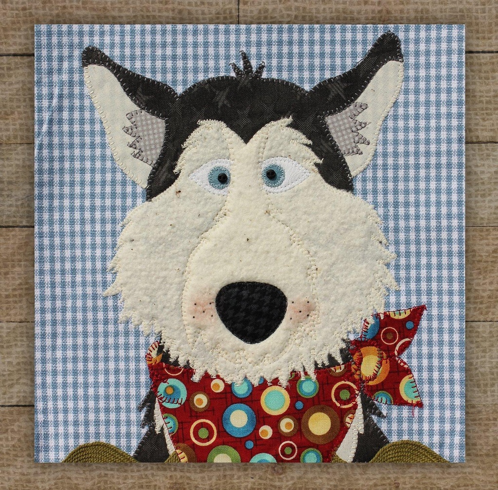 Husky Precut Prefused Applique Kit By Leanne Anderson For The Whole Country Caboodle