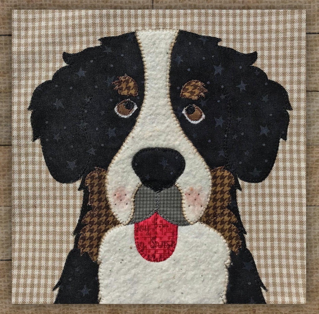 Bernese Mountain Dog Precut Prefused Applique Kit from The Whole Country Caboodle