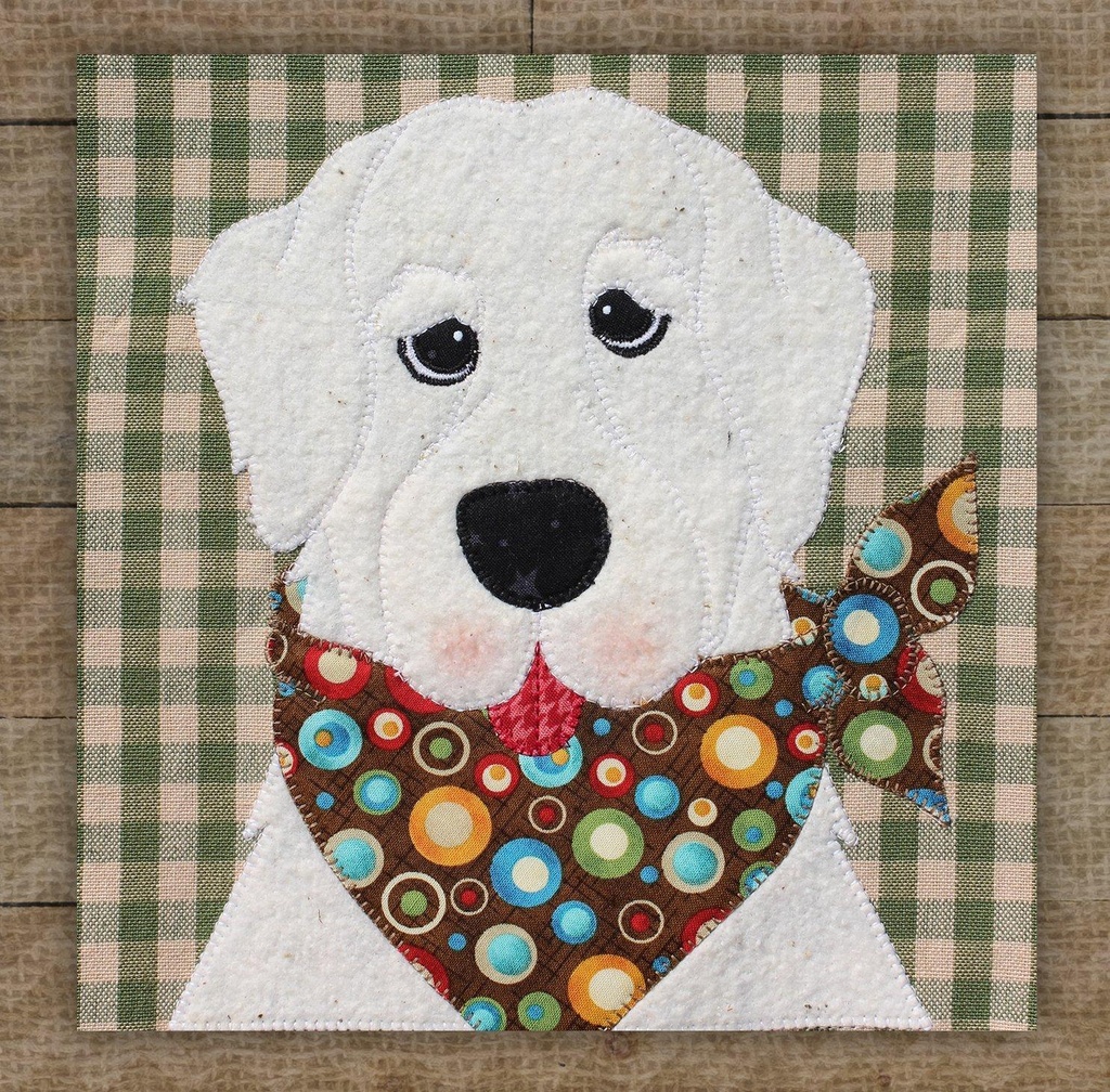 Great Pyrenees Precut Prefused Applique Kit by Leanne Anderson for The Whole Country Caboodle