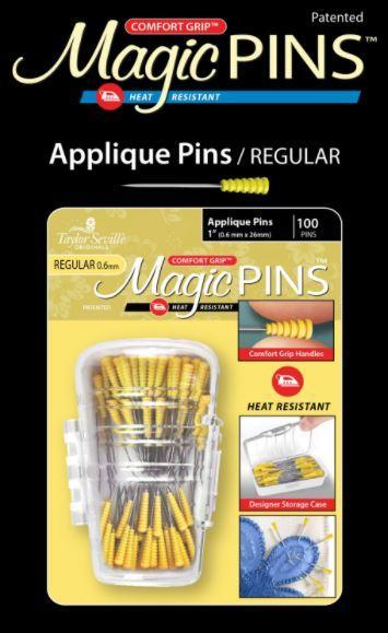 Magic Pins Applique Pins Regular 1 Inch, 100 Pins