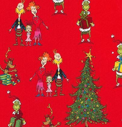 How the Grinch Stole Christmas Characters Red