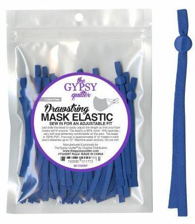 Drawstring Mask Elastic Royal