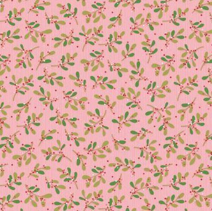 Better Not Pout Mistletoe Coral By Nancy Halvorsen From Benartex