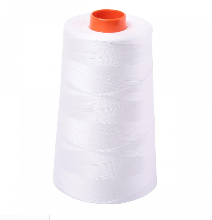 Mako Cotton Embroidery Thread 50wt 6452 yds Natural White