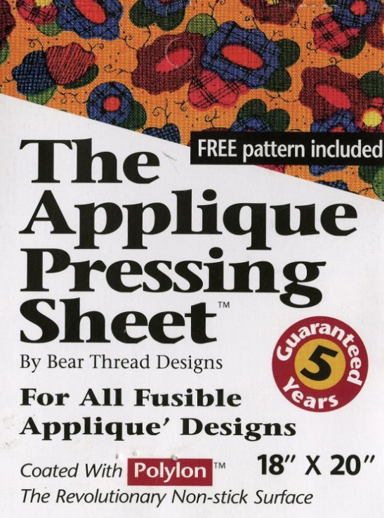 Applique Pressing Sheet from Bear Thread Designs