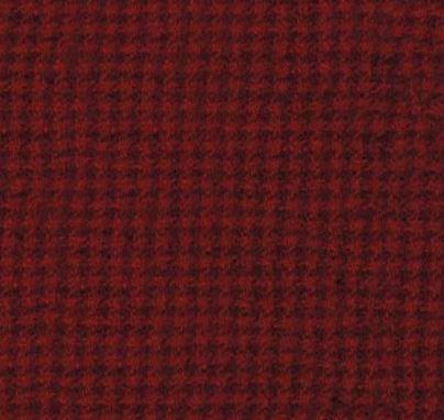 Prefelted Wool Houndstooth Red By Stacy West From Riley Blake