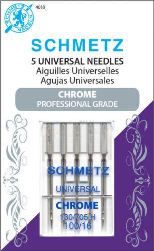 Schmetz 5 Universal 100/16 Needles Chrome