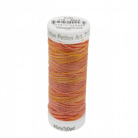 Sulky Blendables Cotton Thread 2-ply 12wt 50yds Sunset SY 712 4003