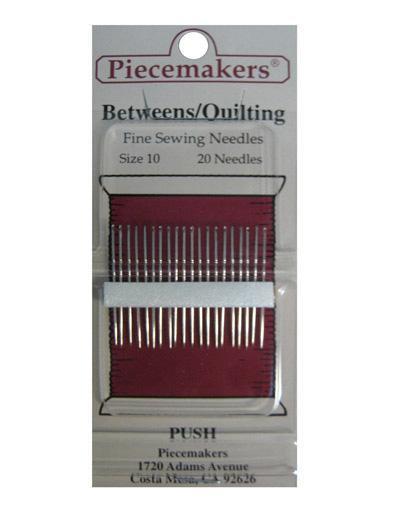 Piecemakers Needles Betweens/Quilting Sz 10 20 Count