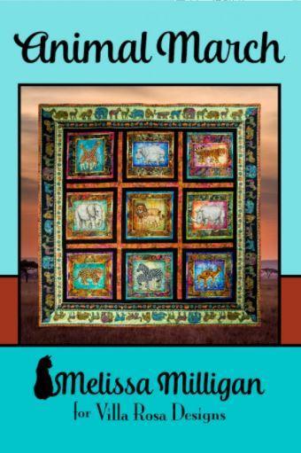 Animal March Pattern Quilt Pattern from Villa Rosa Designs