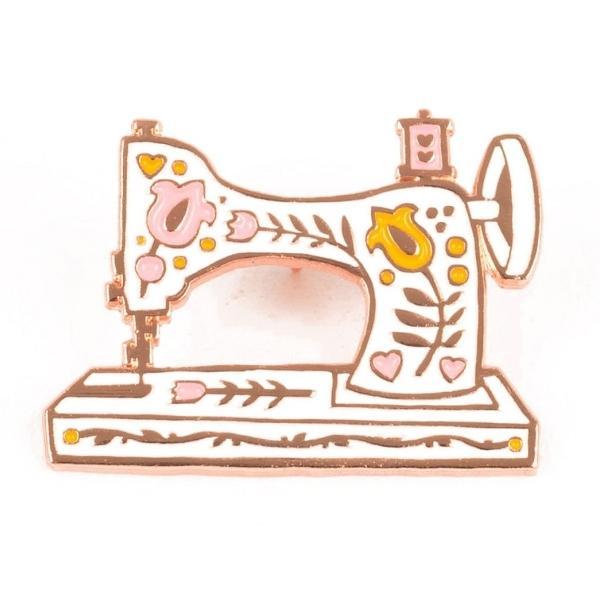 Vintage Sewing Machine Enamel Pin