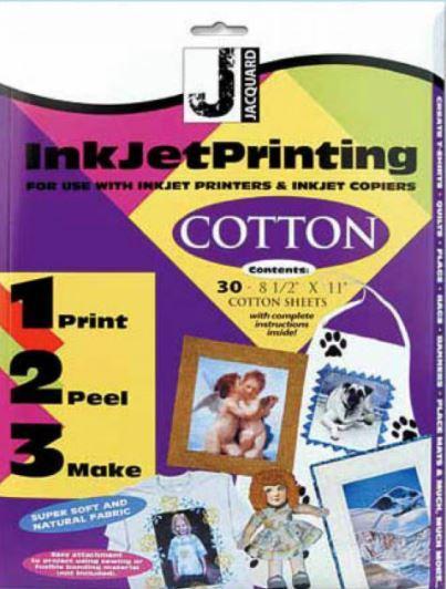 Inkjet Printing Cotton Sheets from Jacquard