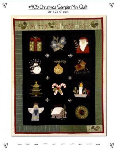 Christmas Sampler Mini Quilt From Heart To Hand