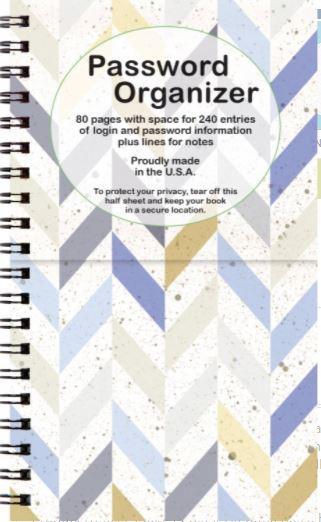 Password Organizer Chevron from It Takes Two