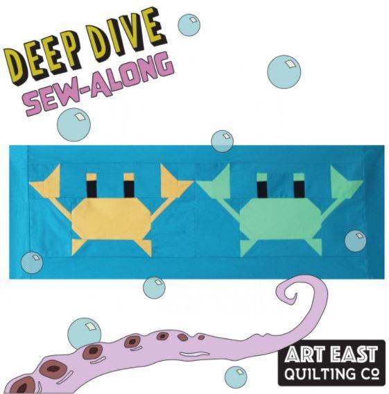 Deep Dive Crab Block Pattern From Art East Quilting