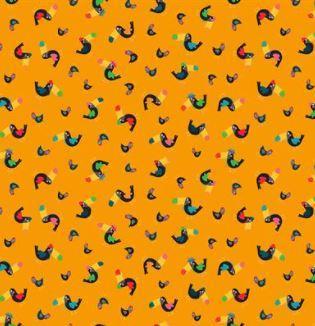 Busy Street Toucans Orange From Clothworks