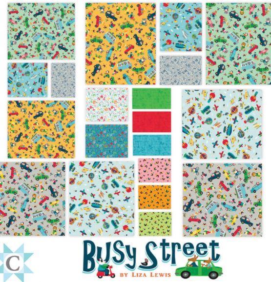 Busy Street 10 Inch Square Bundle from Clothworks