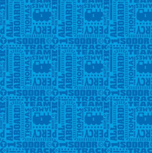 Thomas & Friends All Aboard Text Blue